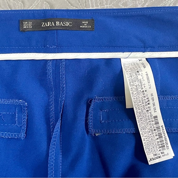 Zara Blue Suit Pants - Picture 6 of 12